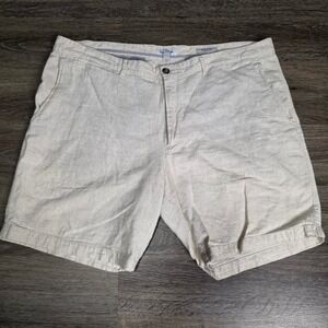Goodfellow & Co 42 Linden Short Mens Cream Excellent Linen Cotton 9 Inseam